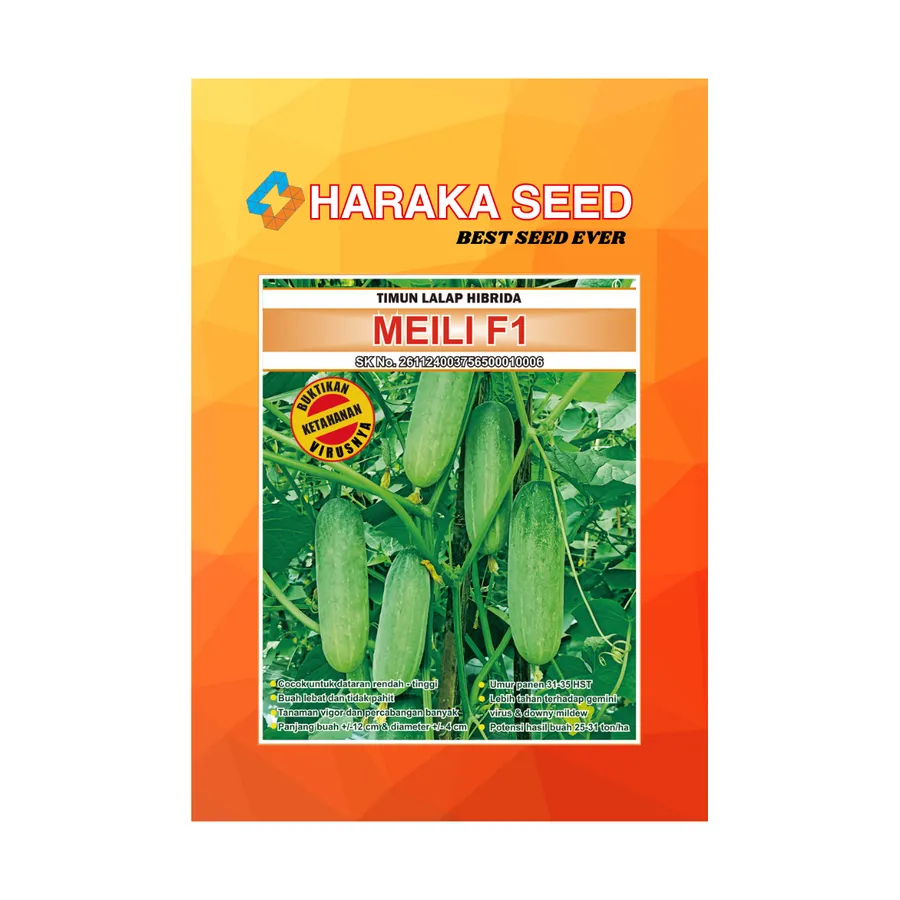Kemasan benih Mentimun Lalap Hibrida MEILI F1 HARAKA SEED