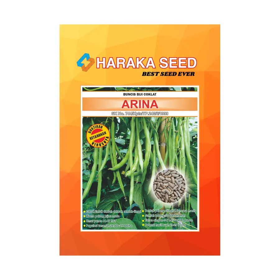 Kemasan benih buncis ARINA HARAKA SEED
