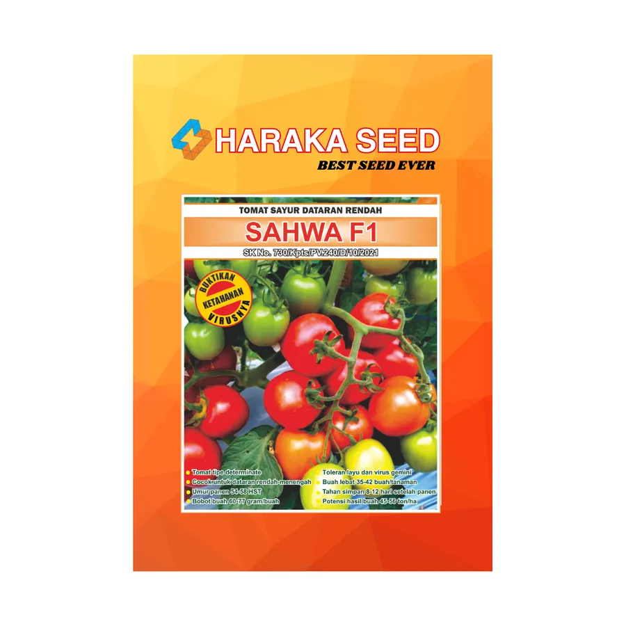 Kemasan benih tomat SAHWA F1 HARAKA SEED