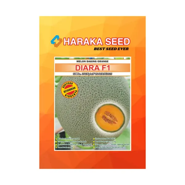 Kemasan benih Melon Daging Orange DIARA F1